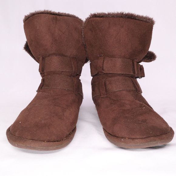 Steve Madden p-maple faux fur lined buckle boot slip on Size 8 - Picture 4 of 9
